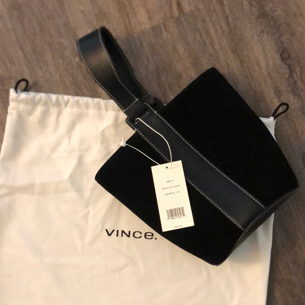 Vince black handbag